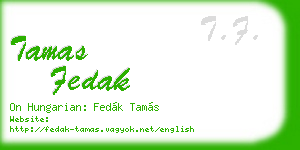 tamas fedak business card