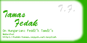 tamas fedak business card